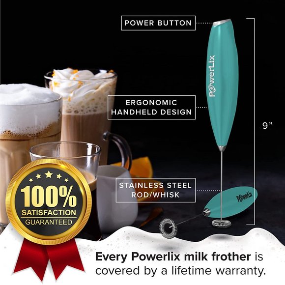 New Handheld Electric Milk Frother Blue - Picture 6 of 7
